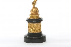 Late 19th Century Ormolu Bronze Marble Piece - 1823033