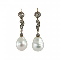 Late 19th Century Pearl and Diamond Earrings - 181589