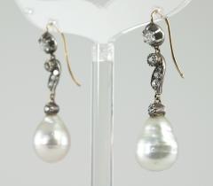 Late 19th Century Pearl and Diamond Earrings - 181591