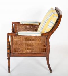Late 19th Century Regency Caned Library Armchair - 3399902