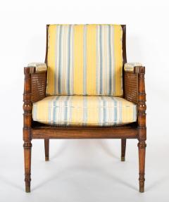 Late 19th Century Regency Caned Library Armchair - 3399903
