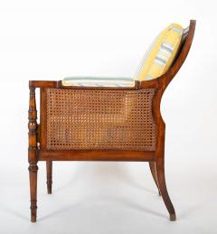 Late 19th Century Regency Caned Library Armchair - 3399907