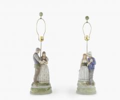 Late 19th Century Royal Copenhagen Porcelain Lamps Set of 2 - 2472142