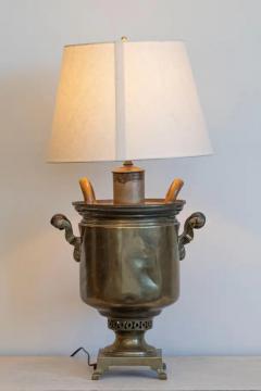 Late 19th Century Russian Brass Samovar Lamp - 4012399