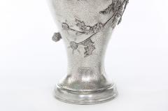 Late 19th Century Silver Plated Pair Vases Urns - 1823054