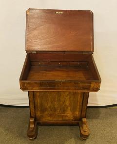 Late 19th Century Top Lid with Fitted Interior Line Burl Inlaid Davenport Desk - 1236475