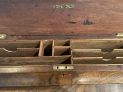 Late 19th Century Top Lid with Fitted Interior Line Burl Inlaid Davenport Desk - 1236485