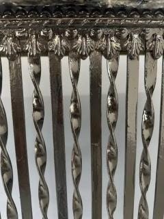 Late 19th Century Wrought Iron Marble Radiator Cover from a New York Apartment - 4118097