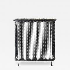 Late 19th Century Wrought Iron Marble Radiator Cover from a New York Apartment - 4120202