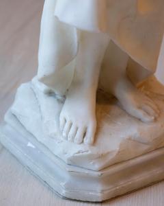 Late 19th Early 20th Century Volterra Alabaster Figure of a Flower Girl - 4397030