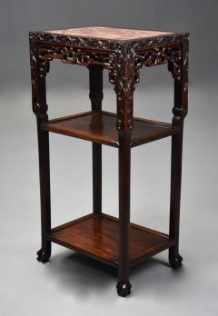 Late 19th century Chinese hardwood pot stand or table - 4756877
