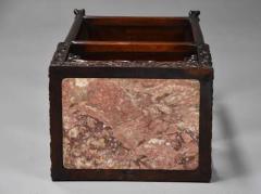 Late 19th century Chinese hardwood pot stand or table - 4756905