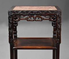 Late 19th century Chinese hardwood pot stand or table - 4756906