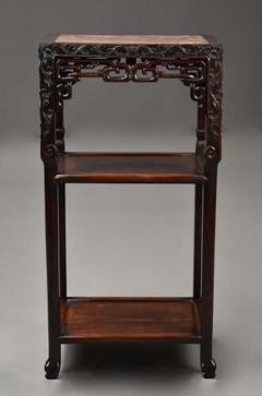 Late 19th century Chinese hardwood pot stand or table - 4756907