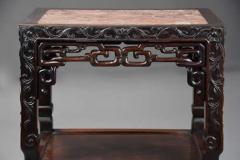 Late 19th century Chinese hardwood pot stand or table - 4756910