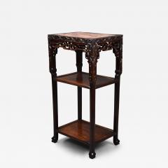 Late 19th century Chinese hardwood pot stand or table - 4762043