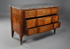 Late 19th century French Louis XVI style tulipwood breakfront commode - 4805638