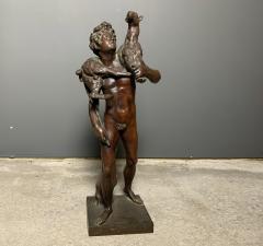 Late 19thc Bronze 27 Boy Herder Carrying a Goat - 2244917