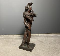 Late 19thc Bronze 27 Boy Herder Carrying a Goat - 2244923