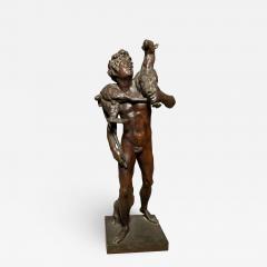 Late 19thc Bronze 27 Boy Herder Carrying a Goat - 2250083