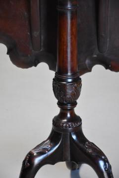 Late 19thc Chippendale style mahogany piecrust tilt top tea table - 4799936