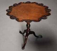 Late 19thc Chippendale style mahogany piecrust tilt top tea table - 4799938