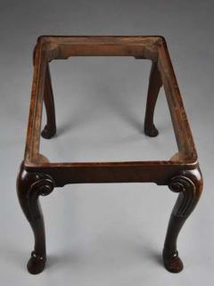 Late 19thc walnut cabriole leg stool in the Queen Anne style - 4805967