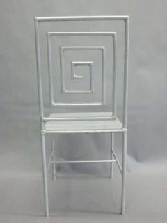 Late 20th Century Artist Made Aluminum Desk Side Chair by Jose Pascual - 1811214