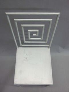 Late 20th Century Artist Made Aluminum Desk Side Chair by Jose Pascual - 1811220