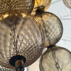 Late 20th Century Brass Balloton Murano Glass Sputnik Chandelier - 4717366