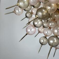 Late 20th Century Brass Balloton Murano Glass Sputnik Chandelier - 4717367