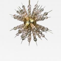 Late 20th Century Brass Balloton Murano Glass Sputnik Chandelier - 4717516