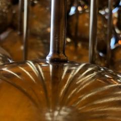 Late 20th Century Huge Italian Brass Open Globes Chandelier - 1631735