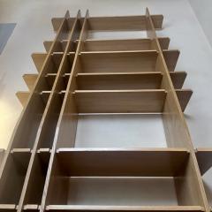 Late 20th Century Italian Oak Wood Tall Bookcase - 4227452