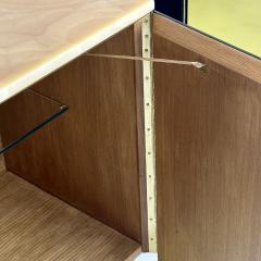 Late 20th Century Italian Pair of Yellow Mirror Cabinets w Honey Onyx Tops - 3256569