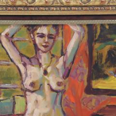 Late 20th Century Model in Trinidad Studio Jae Dougall Fauvist Oil on board - 3287929