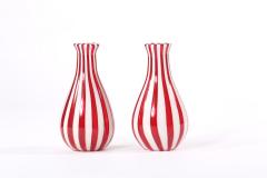 Late 20th Century Pair Murano Glass Vases Pieces - 1593431