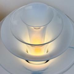 Late 20th Century Pair of Brass and Iridescent Murano Glass Table Lamps - 4498333