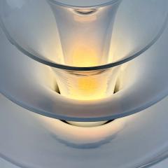 Late 20th Century Pair of Brass and Iridescent Murano Glass Table Lamps - 4498335