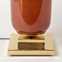 Late 20th Century Pair of Brass and Murano Glass Tall Table Lamps - 4750881