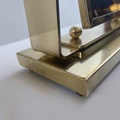 Late 20th Century Pair of Italian Brass Tilting Table Mirrors - 2148423