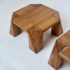 Late 20th Century Pair of Italian Squared Wooden Pedestals - 4618118