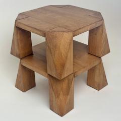 Late 20th Century Pair of Italian Squared Wooden Pedestals - 4618119