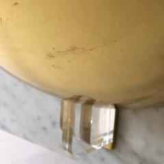 Late 20th Century Pair of Space Age Gold Metal and Transparent Lucite Sconces - 1696610