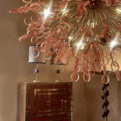 Late 20th Century Sputnik Chandelier in Jacketed Orange White Glass by Vistosi - 2520674