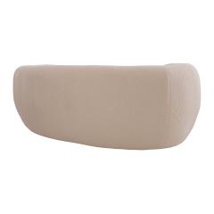 Late 20th Century Wool and Solid Wood Curved Sofa Italy - 2397610