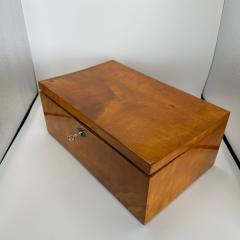 Late Biedermeier Box Birch Solid Wood Northern Germany circa 1840 - 4422346
