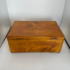 Late Biedermeier Box Birch Solid Wood Northern Germany circa 1840 - 4422351
