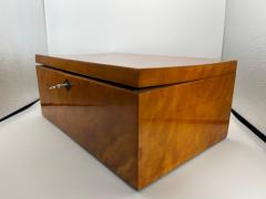Late Biedermeier Box Birch Solid Wood Northern Germany circa 1840 - 4422355