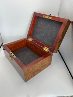 Late Biedermeier Box Walnut and Walnut Burl Austria circa 1850 - 4422223